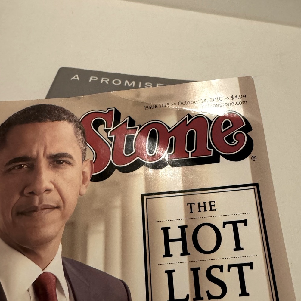 October 2010 Rolling Stone Magazine Obama on Cover and Obama’s Book - Picture 6 of 7